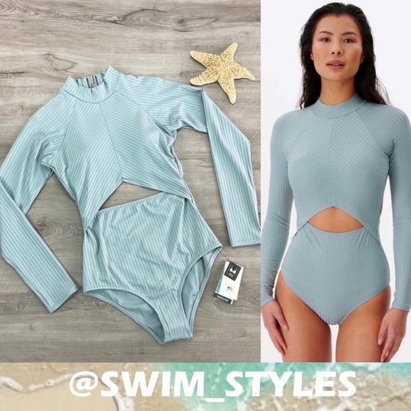 ☀️RIP CURL☀️ PREMIUM SURF GOOD  LONG SLEEVE BODY-SWIMSUIT - Picture 1 of 13